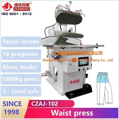 PLC a schermo sensoriale Full Range Pants Pressing Machine con Mitsubishi Fast High Pressure