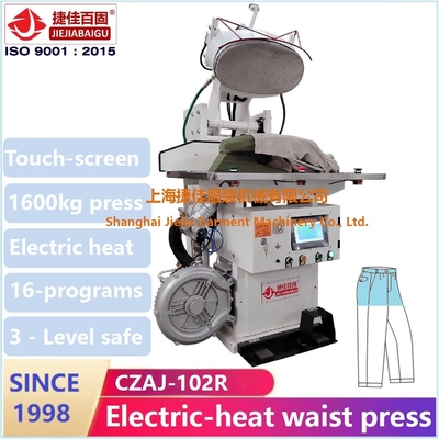 PLC a schermo sensoriale Full Range Pants Pressing Machine con Mitsubishi Fast High Pressure