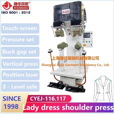 Attrezzatura rivestente di ferro del vapore verticale della pressa di stampaggio del rivestimento di signora Blazer Double Shoulder