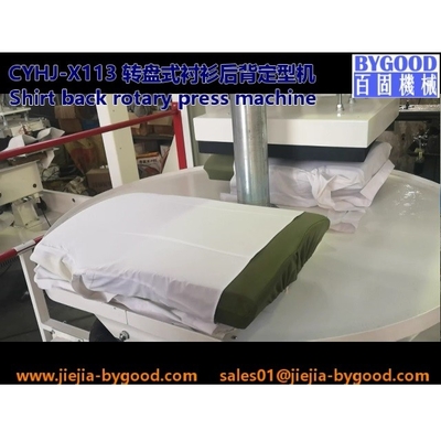 Pressa di stampaggio della camicia per lo spostamento rotatorio della parte posteriore del corpo e la macchina stiratrice verticale della camicia della stampa CYHJ-S132