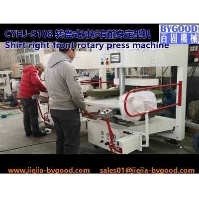 La macchina stiratrice della pressa di stampaggio della camicia per la camicia ha lasciato ad ente anteriore il movimento rotatorio &amp; il dollaro verticale della copertura del teflon della stampa