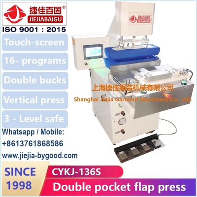 Controllo touch screen PLC flap tascabile doppia testa macchina di stampa verticale