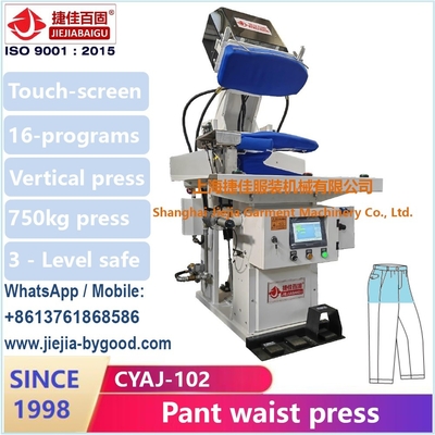 Macchina di pressatura di pantaloni professionale con sistema di pressatura a vuoto e a vapore