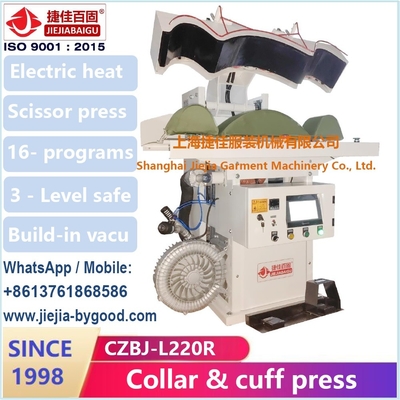 quality Lavatorio Stampa a vapore utility SS camicia, colletto, polsetta, pressing machine, touch screen factory