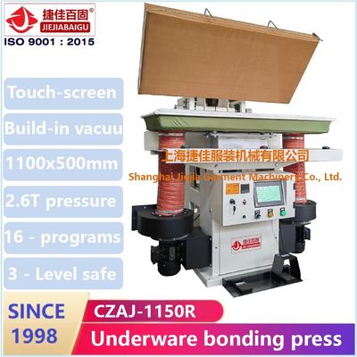 High Pressure hot seal bonding pressing machine with build-in vacuum unit pump wrinkle free