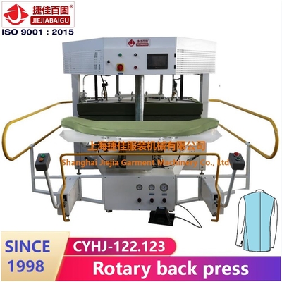 Vestito rotatorio verticale della giacca sportiva della camera del vapore della pressa di stampaggio 1500W del vestito di vestito dal rivestimento 1.5KW