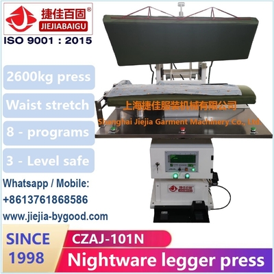 Linea di cucito rivestente di ferro della mutanda del pantalone del vapore industriale della pressa di stampaggio per Legger